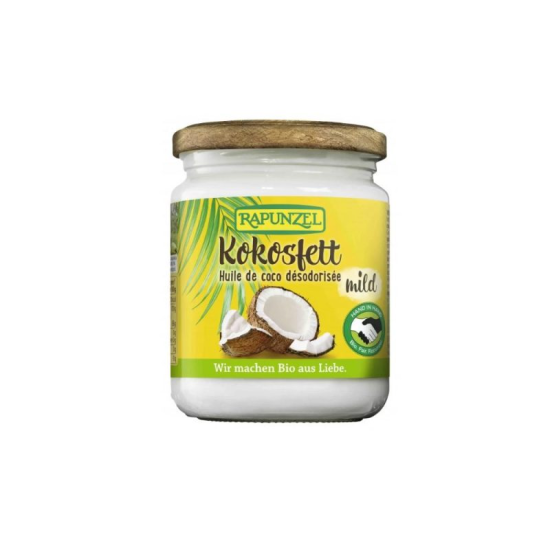 Λάδι καρύδας απαρωματισμένο 200ml BIO Rapunzel