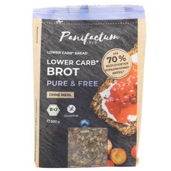 Πολύσπορο Ψωμί με ηλιόσπορο(Lower Carb) BIO Χ/ΓΛ 200g Panifactum