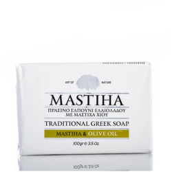 Πράσινο Σαπούνι Ελαιολάδου με Μαστίχα Χίου 100g.