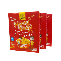 3 x Τραγανά Δαχτυλίδια με μέλι The Bee Bros