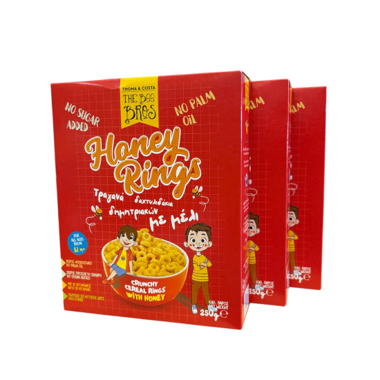 3 x Τραγανά Δαχτυλίδια με μέλι The Bee Bros