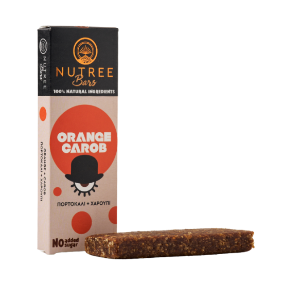 Ενεργειακή μπάρα πορτοκάλι-χαρούπι Nutree 50γρ Χ.ΓΛ
