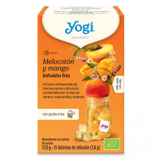 Yogi Tea Ροδάκινο-Μάνγκο Cold Brew (15bags) Χ.ΓΛ