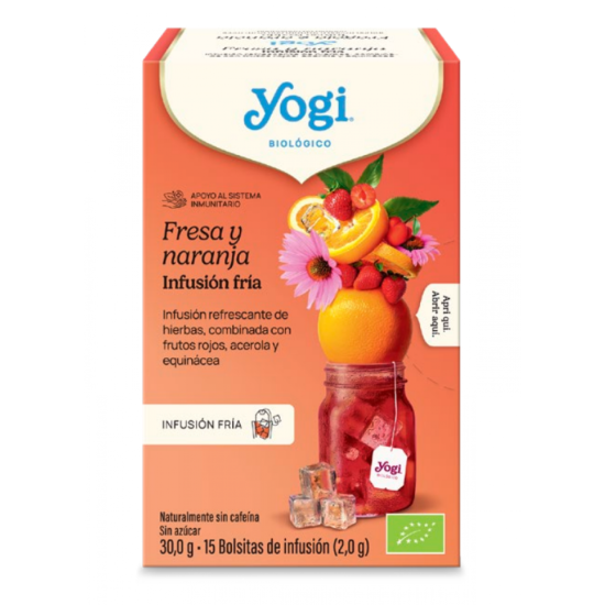 Yogi Tea Φράουλα-Πορτοκάλι Cold Brew (15bags) Χ.ΓΛ