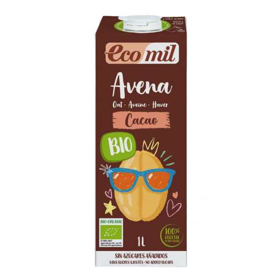 Ρόφημα Βρώμης 14% με κακάο ΒΙΟ 1L Ecomil