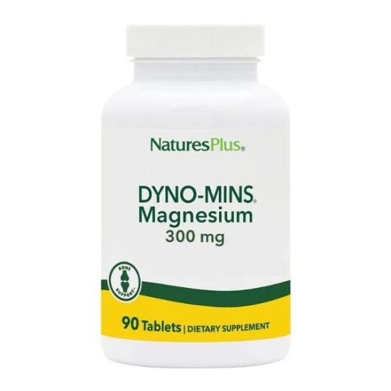 Dyno-Mins Συμπλήρωμα Διατροφής με Μαγνήσιο 300mg 90δισκία Natures Plus