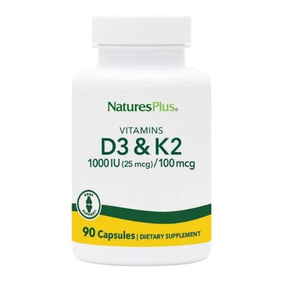 Βιταμίνες D3 & K2 1000IU 90caps Natures Plus