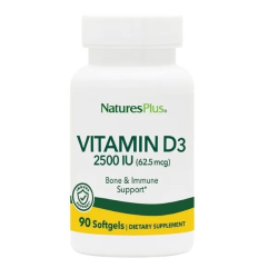 Βιταμίνη D3 2500IU 90ζελεδάκια Natures Plus