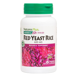 Μαγιά (Yeast) Κόκκινου Ρυζιού 600mg 60caps Natures Plus (Χ.ΓΛ)