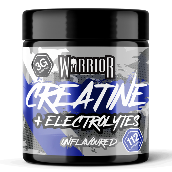 Κρεατίνη με ηλεκτρολύτες Unflavoured 360g Warrior(112μερίδες)