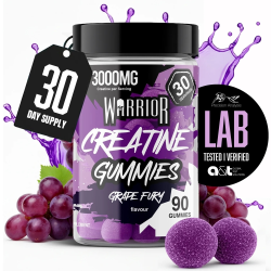Κρεατίνη Ζελεδάκια με γεύση Grape Warrior 3000mg (90gummies)