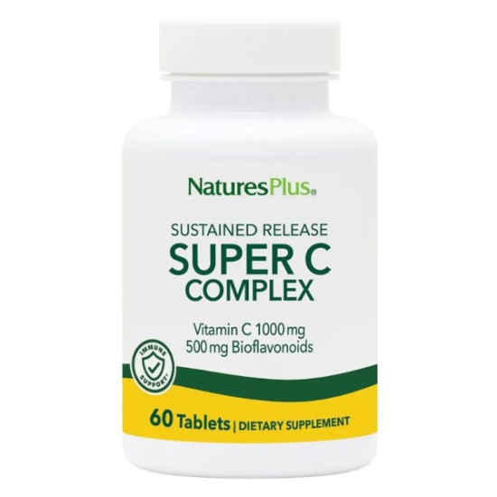 Βιταμίνη C SuperC Complex( παρατεταμένης αποδέσμευσης) 1000mg+500mg Bioflavonoids 60caps