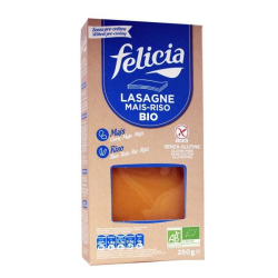 Λαζάνια  Καλαμποκιού Ρυζιού Χ.ΓΛ 250g Felicia BIO
