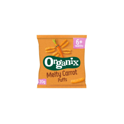Organix Σνάκ Melty Καρότο Χωρίς Γλουτένη 6m+ 20gr