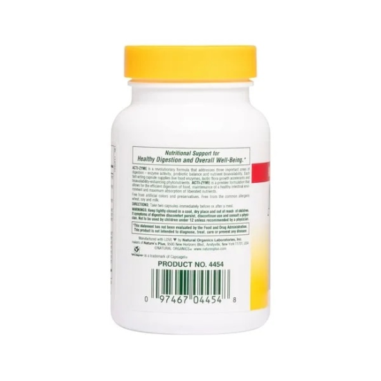 ACTI-ZYME 90caps NaturesPlus (πεπτικά ένζυμα,ιδανικό για πέψη)
