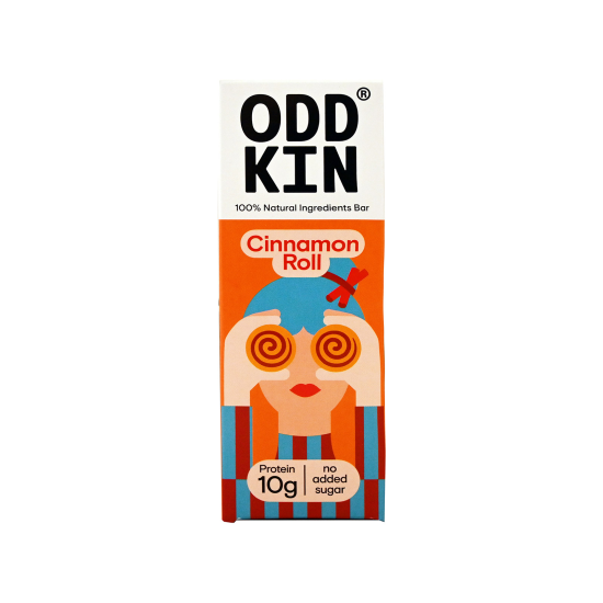 Πρωτεϊνική μπάρα cinnamon roll ODDKIN 50γρ Χ.ΓΛ