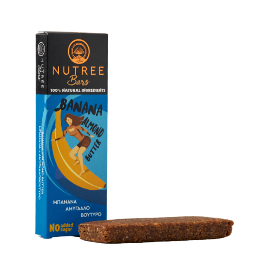 Ενεργειακή μπάρα μπανάνα-αμυγδαλοβούτυρο Nutree 50γρ Χ.ΓΛ