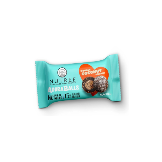 Adoraballs πρωτεϊνικά μπαλάκια double coconut dream 40γρ Nutree Χ/ΓΛ Adoraballs πρωτεϊνικά μπαλάκια double coconut dream 40γρ Nutree Χ/ΓΛ