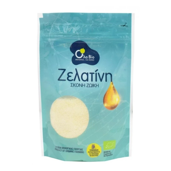 Zελατίνη σκόνη (ζωικής προέλευσης) Ola-Bio 80gr Zελατίνη σκόνη (ζωικής προέλευσης) Ola-Bio 80gr