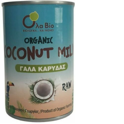 Γάλα καρύδας (κουτι μεταλικό) Ola-Bio 400gr