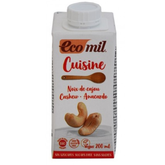 Κρέμα μαγειρικής κάσιους Ecomil 200ml Κρέμα μαγειρικής κάσιους Ecomil 200ml