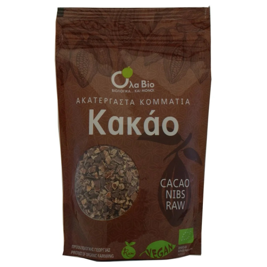 Cocoa nibs (Ακατέργαστα κομμάτια κακάο) Ola-Bio 100gr Cocoa nibs (Ακατέργαστα κομμάτια κακάο) Ola-Bio 100gr