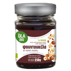 Φουντουκέλα 21% Φουντούκι (χωρίς φοινικέλαιο & ζάχαρη) Ola-Bio 250g