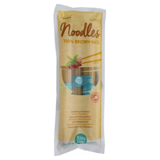 Noodles ρυζιού καφέ Terrasana 250γρ