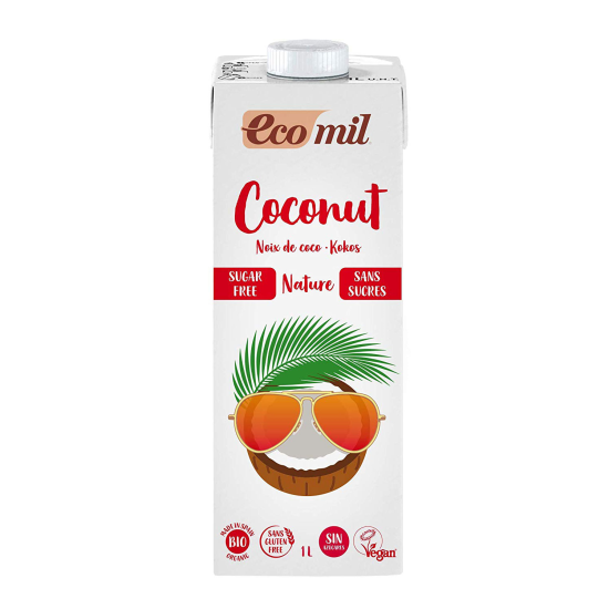 Ρόφημα καρύδας φυσικό χωρίς γλουτένη Ecomil 1000ml Ρόφημα καρύδας φυσικό χωρίς γλουτένη Ecomil 1000ml
