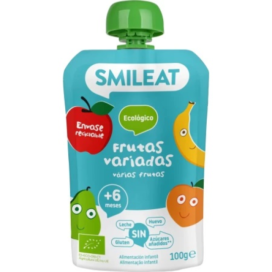 Πουρές φρούτων MULTI +6Μ. Χωρίς αυγό Smileat 100γρ