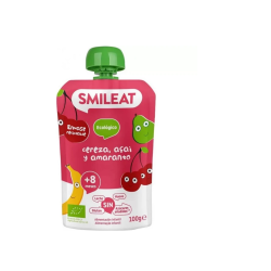 Πουρές φρούτων κεράσι acai +8Μ. Χωρίς αυγό Smileat  100γρ