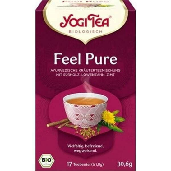 Yogi tea Feel Pure (De-tox) για αποτοξίνωση) YogiTea 17φακ Yogi tea Feel Pure (De-tox) για αποτοξίνωση) YogiTea 17φακ