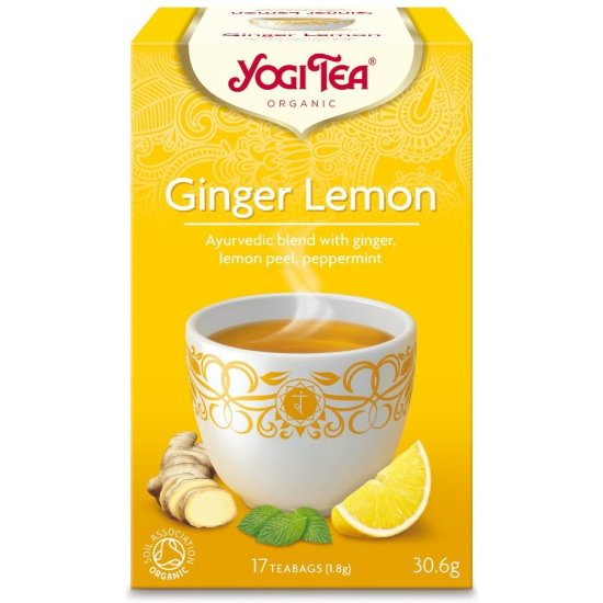 Yogi tea Ginger Lemon (καυτερή δροσιά) YogiTea 17φακ Yogi tea Ginger Lemon (καυτερή δροσιά) YogiTea 17φακ