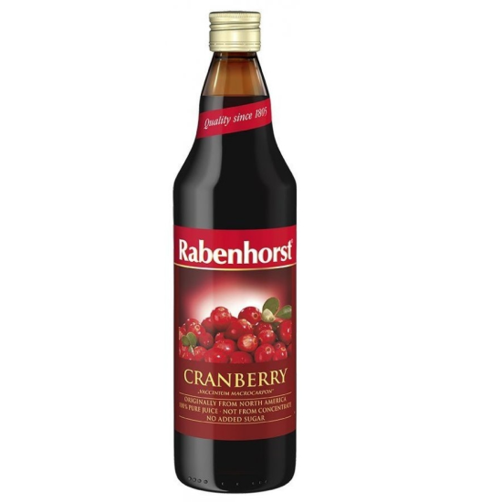 Χυμός κράνμπερυ 100% μεγάλο Rabenhorst 750ml Χυμός κράνμπερυ 100% μεγάλο Rabenhorst 750ml