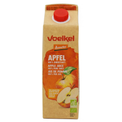 Χυμός μήλου 100% 1Lit. Tetra (χωρίς προσθήκη ζάχαρης) Voelkel 1000ml
