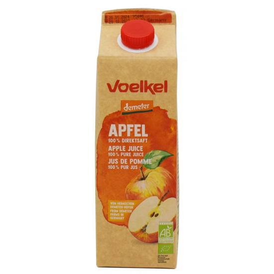 Χυμός μήλου 100% 1Lit. Tetra (χωρίς προσθήκη ζάχαρης) Voelkel 1000ml Χυμός μήλου 100% 1Lit. Tetra (χωρίς προσθήκη ζάχαρης) Voelkel 1000ml