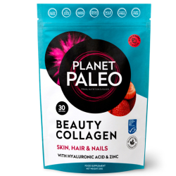 Beauty Collagen, Κολλαγόνο με Υαλουρονικό σε σκόνη, γεύση Φράουλα Paleo 231gr