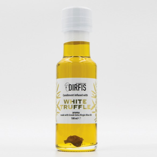 Ελαιόλαδο με άρωμα λευκής τρούφας Δίρφυς 100ml Ελαιόλαδο με άρωμα λευκής τρούφας Δίρφυς 100ml