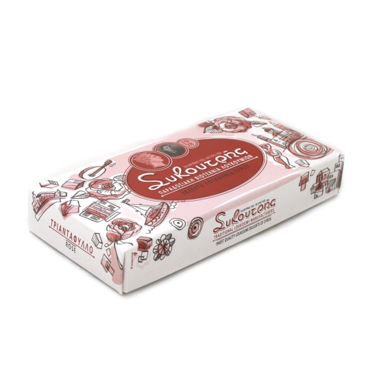 Λουκούμια τριαντάφυλλο χωρίς αμύγδαλο Συκουτρής 380gr