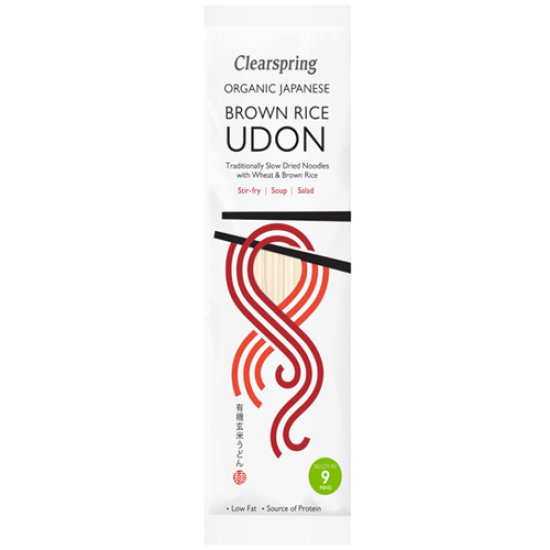 Noodles Udon Σιταριού με καστανό Ρύζι CLEARSPRING 200gr Noodles Udon Σιταριού με καστανό Ρύζι CLEARSPRING 200gr