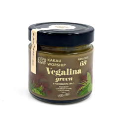 Βιολογική Πραλίνα απο κελυφωτό φιστίκι Green Vegalina Kakau Worship pistachio 68%