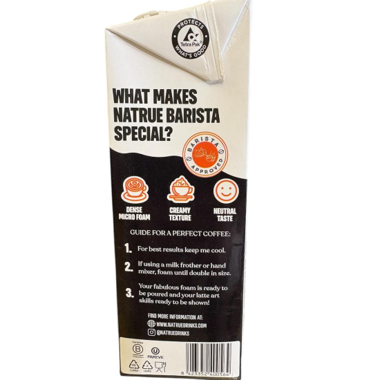 ALMOND BARISTA NATRUE 1LT (Barista αμυγδάλου χωρίς ζάχαρη) ALMOND BARISTA NATRUE 1LT (Barista αμυγδάλου χωρίς ζάχαρη)