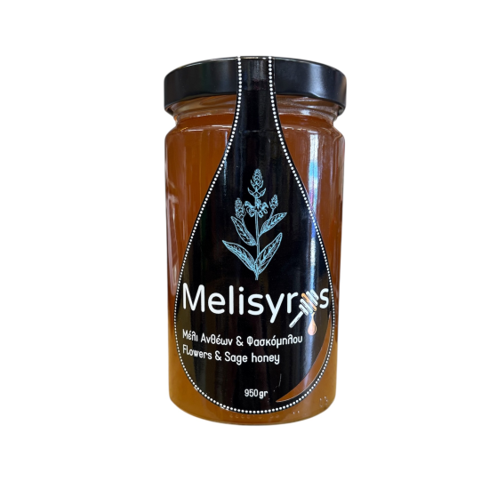 Μέλι Ανθέων & Φασκόμηλου Melisyros 950gr Μέλι Ανθέων & Φασκόμηλου Melisyros 950gr