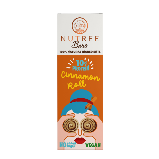 Πρωτεϊνική μπάρα cinnamon roll Nutree 50γρ Χ/ΓΛ Πρωτεϊνική μπάρα cinnamon roll Nutree 50γρ Χ/ΓΛ