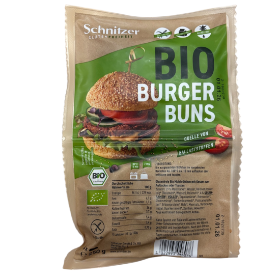 4 ψωμάκια για burger ΒΙΟ Χ/ΓΛ 250γρ